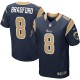 Men Nike St. Louis Rams &8 Sam Bradford Elite Navy Blue Team Color NFL Jersey