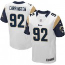 Men Nike St. Louis Rams &92 Alex Carrington Elite White NFL Jersey