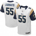 Men Nike St. Louis Rams &55 James Laurinaitis Elite White NFL Jersey