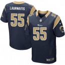 Men Nike St. Louis Rams &55 James Laurinaitis Elite Navy Blue Team Color NFL Jersey