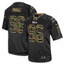 Men Nike St. Louis Rams &96 Michael Sam Elite Black Camo Fashion NFL Jersey
