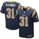 Men Nike St. Louis Rams &31 Mo Alexander Elite Navy Blue Team Color NFL Jersey