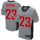 Men Nike Tampa Bay Buccaneers &23 Mark Barron Elite Grey Shadow NFL Jersey