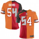Men Nike Tampa Bay Buccaneers &54 Lavonte David Elite Team/Alternate Two Tone NFL Jersey