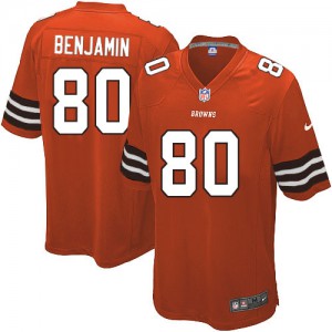 Jeunesse Browns de Cleveland Nike # 80 Maillot Magasin Orange NFL alternatif de Travis Benjamin Élite