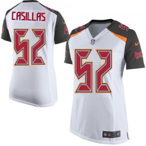 Femmes Nike Tampa Bay Buccaneers # 52 Jonathan Casillas Élite blanc NFL Maillot Magasin
