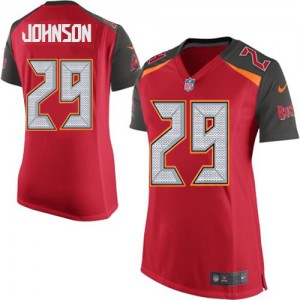 Femmes Nike Tampa Bay Buccaneers # 29 Leonard Johnson élite rouge équipe NFL Maillot Magasin de couleur