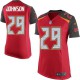 Women Nike Tampa Bay Buccaneers &29 Leonard Johnson Elite Red Team Color NFL Jersey
