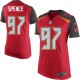 Women Nike Tampa Bay Buccaneers &97 Akeem Spence Elite Red Team Color NFL Jersey