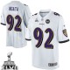 Youth Nike Baltimore Ravens &92 Haloti Ngata Elite White Super Bowl XLVII NFL Jersey