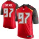 Youth Nike Tampa Bay Buccaneers &97 Akeem Spence Elite Red Team Color NFL Jersey