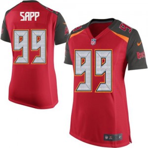 Femmes Nike Tampa Bay Buccaneers # 99 Warren Sapp Élite rouge couleur NFL maillot de Team