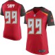 Women Nike Tampa Bay Buccaneers &99 Warren Sapp Elite Red Team Color NFL Jersey