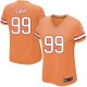 Women Nike Tampa Bay Buccaneers &99 Warren Sapp Elite Orange Glaze Alternate NFL Jersey