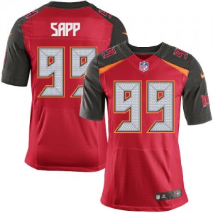 Hommes Nike Tampa Bay Buccaneers # 99 Warren Sapp Élite rouge couleur NFL maillot de Team