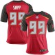 Men Nike Tampa Bay Buccaneers &99 Warren Sapp Elite Red Team Color NFL Jersey