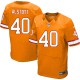Men Nike Tampa Bay Buccaneers &40 Mike Alstott Elite Orange Glaze Alternate NFL Jersey