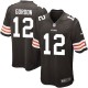 Youth Nike Cleveland Browns &12 Josh Gordon Elite Brown Team Color NFL Jersey