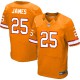 Men Nike Tampa Bay Buccaneers &25 Mike James Elite Orange Glaze Alternate NFL Jersey