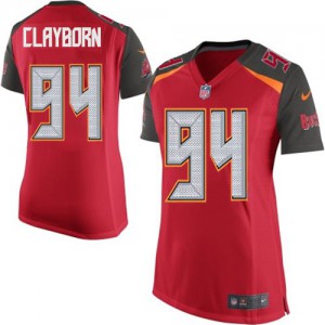 Femmes Nike Tampa Bay Buccaneers # 94 Adrian Clayborn Élite rouge couleur NFL maillot de Team