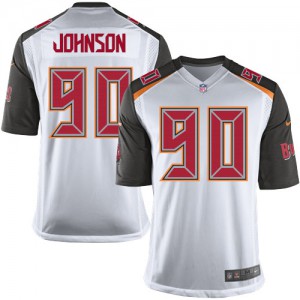 Jeunesse Nike Tampa Bay Buccaneers # 90 Michael Johnson Élite blanc NFL Maillot Magasin