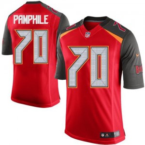Couleur NFL maillot de l'équipe jeunesse Nike Tampa Bay Buccaneers # 70 Kevin Pamphile Élite rouge