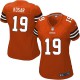 Women Nike Cleveland Browns &19 Bernie Kosar Elite Orange Alternate NFL Jersey
