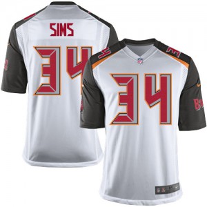 Jeunesse Nike Tampa Bay Buccaneers # 34 Charles Sims Élite blanc NFL Maillot Magasin