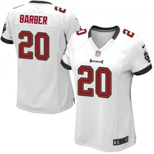 Femmes Nike Tampa Bay Buccaneers # 20 Ronde Barber Élite blanc NFL Maillot Magasin