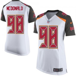 Femmes Nike Tampa Bay Buccaneers # 98 Clinton McDonald Élite blanc NFL Maillot Magasin