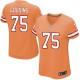 Women Nike Tampa Bay Buccaneers &75 Oniel Cousins Elite Orange Glaze Alternate NFL Jersey