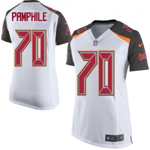 Femmes Nike Tampa Bay Buccaneers # 70 Kevin Pamphile Élite blanc NFL Maillot Magasin