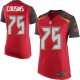 Women Nike Tampa Bay Buccaneers &75 Oniel Cousins Elite Red Team Color NFL Jersey