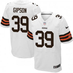 Hommes Nike Cleveland Browns # 39 Philippe Gipson Élite blanc NFL Maillot Magasin