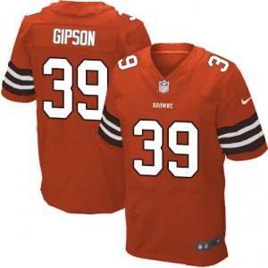 Hommes Nike Cleveland Browns # 39 Philippe Gipson élite Orange alternent NFL Maillot Magasin