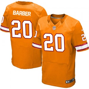 Hommes Nike Tampa Bay Buccaneers # 20 Ronde Barber élite Orange glaçure remplaçant NFL Maillot Magasin