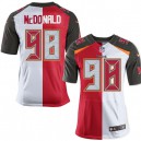 Men Nike Tampa Bay Buccaneers &98 Clinton McDonald Elite Team/Road Two Tone NFL Jersey