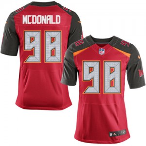Hommes Nike Tampa Bay Buccaneers # 98 Clinton McDonald Élite rouge couleur NFL maillot de Team