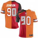 Men Nike Tampa Bay Buccaneers &90 Michael Johnson Elite Team/Alternate Two Tone NFL Jersey