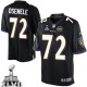 Youth Nike Baltimore Ravens &72 Kelechi Osemele Elite Black Alternate Super Bowl XLVII NFL Jersey