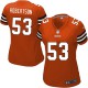 Women Nike Cleveland Browns &53 Craig Robertson Elite Orange Alternate NFL Jersey