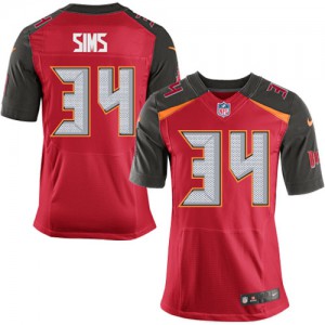 Hommes Nike Tampa Bay Buccaneers # 34 Charles Sims élite rouge équipe NFL Maillot Magasin de couleur Hommes Nike Tampa Bay Buccaneers # 34 Charles Sims élite rouge équipe NFL Maillot Magasin de couleur