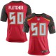 Men Nike Tampa Bay Buccaneers &50 Dane Fletcher Elite Red Team Color NFL Jersey