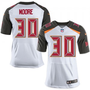 Hommes Nike Tampa Bay Buccaneers # 30 D.J. Moore Élite blanc NFL Maillot Magasin