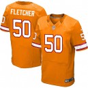 Men Nike Tampa Bay Buccaneers &50 Dane Fletcher Elite Orange Glaze Alternate NFL Jersey