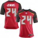 Men Nike Tampa Bay Buccaneers &24 Mike Jenkins Elite Red Team Color NFL Jersey