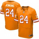 Men Nike Tampa Bay Buccaneers &24 Mike Jenkins Elite Orange Glaze Alternate NFL Jersey