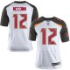 Men Nike Tampa Bay Buccaneers &12 Josh McCown Elite White NFL Jersey