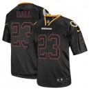 Men Nike Washington Redskins &23 DeAngelo Hall Elite Lights Out Black NFL Jersey