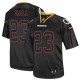 Men Nike Washington Redskins &23 DeAngelo Hall Elite Lights Out Black NFL Jersey